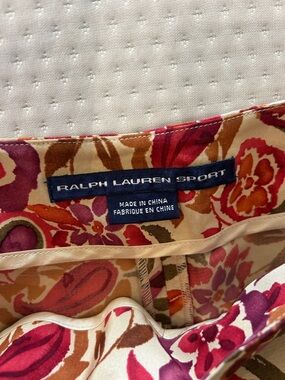 Ralph Lauren Gorgeous Vintage Silk Print Pants-sz 12